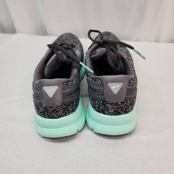 Brooks Launch 4 Women's Size 9B (Medium) Running Shoes Gray Black Green Athletic - Picture 5 of 9